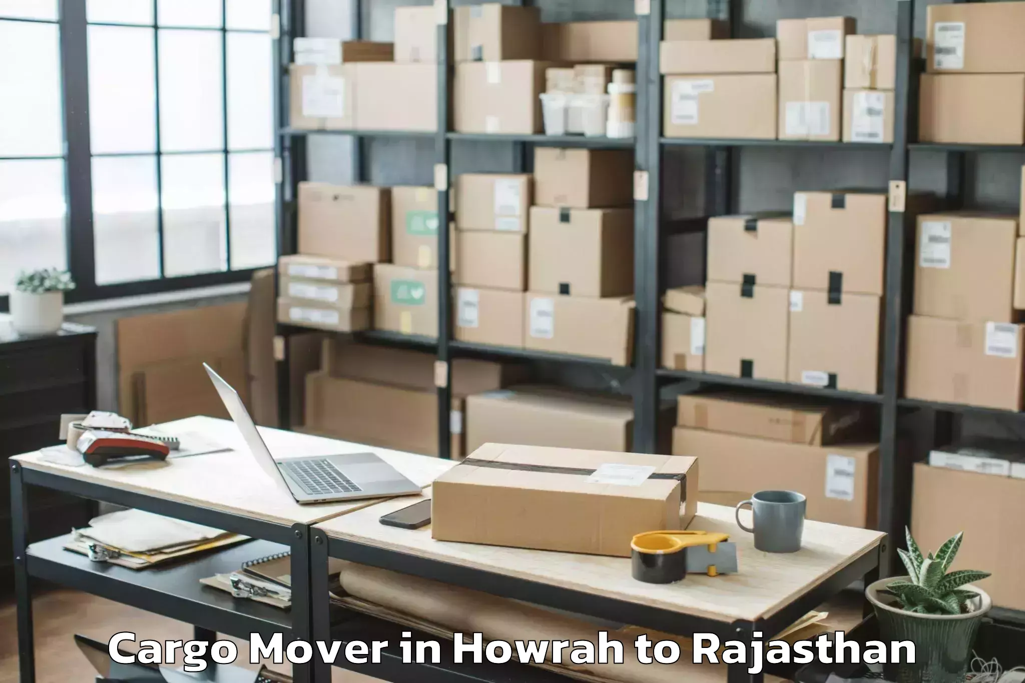 Affordable Howrah to Amet Cargo Mover